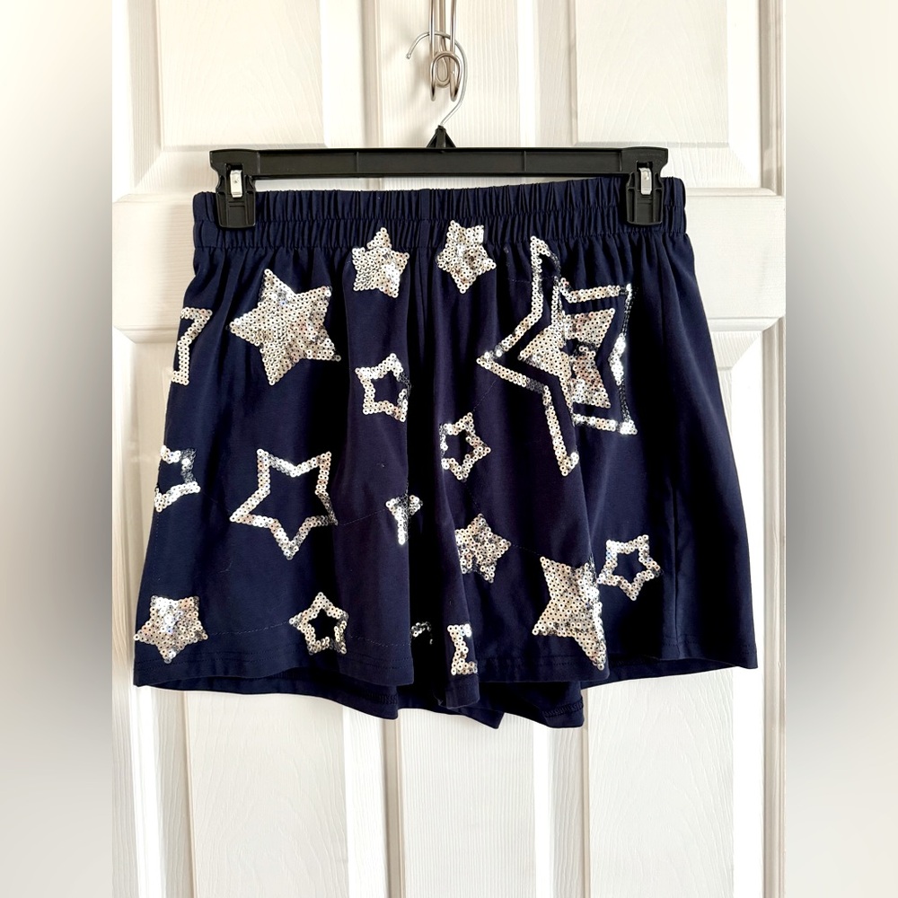 WHY dress sparkle shorts